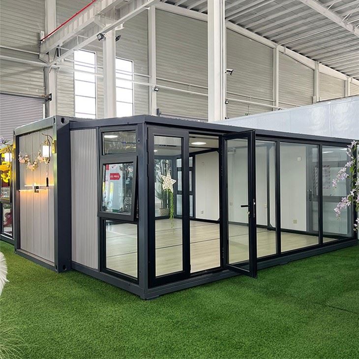 Casas prefabricadas movibles de lujo del envase de 3 dormitorios de los 40ft casas plegables y ampliables del envase en venta
